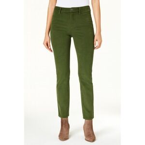 Calvin Klein Jeans Petite High-Rise Stretch Corduroy Bootcut Jeans Sz 27P Thyme
